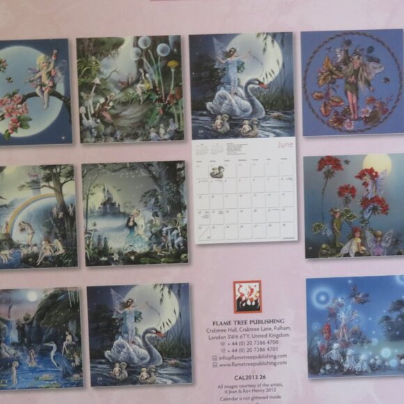 Set of 2 FAIRYLAND Glitter Calendars 2012 & 2013 (K635) - Picture 10 of 10